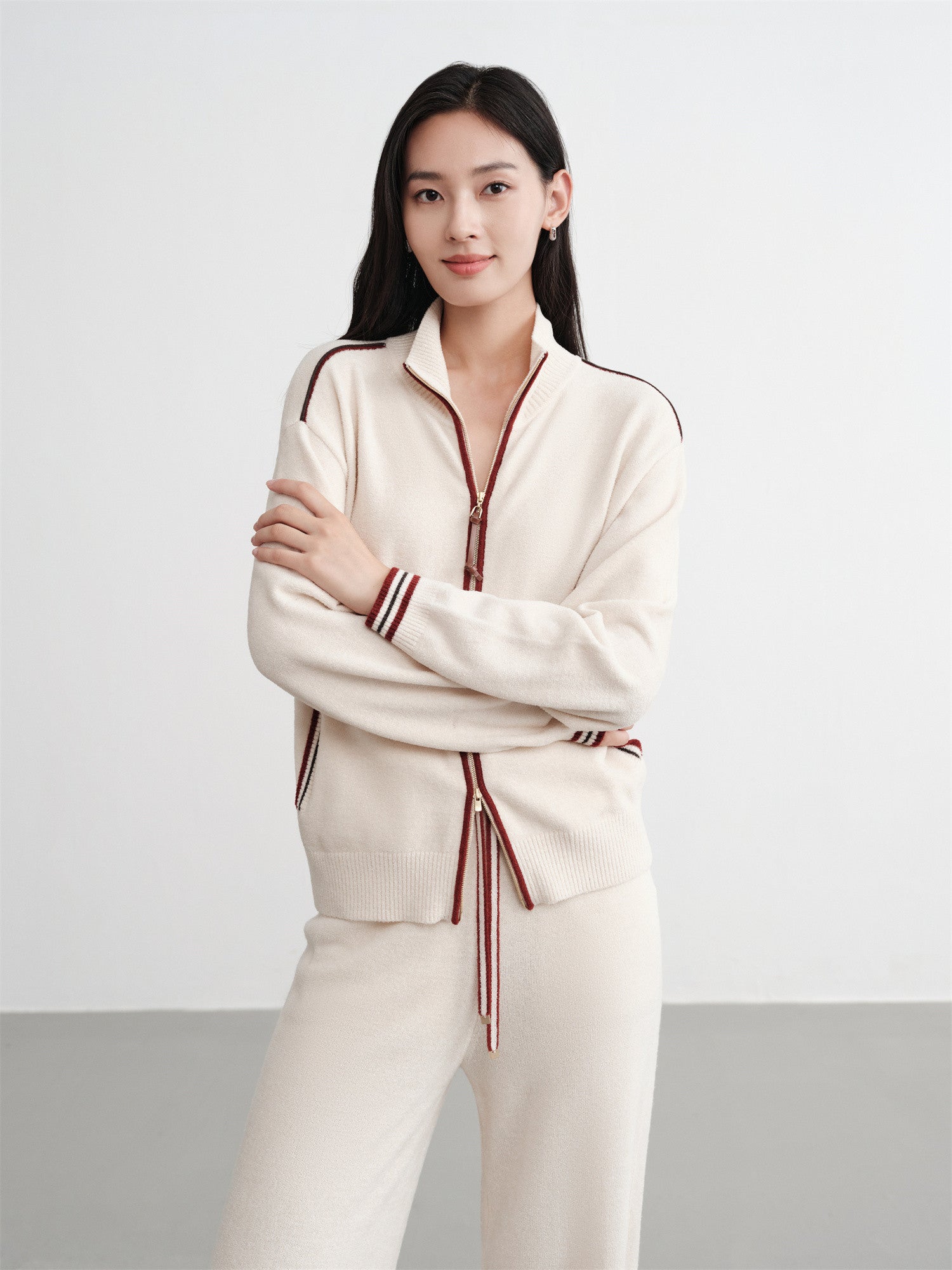 EP YAYING Mulberry Silk Knit Jacket EGKIS9123AW