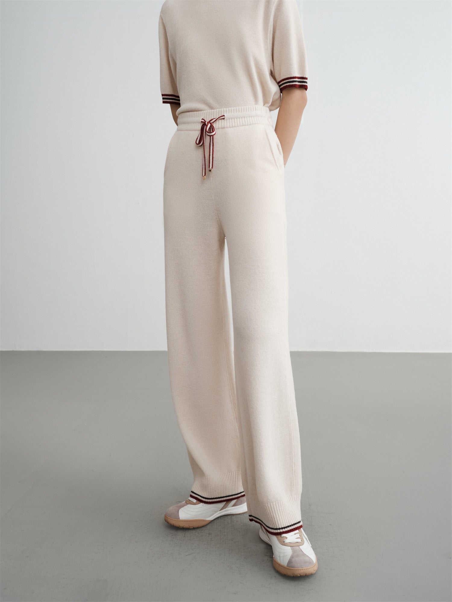 EP YAYING Mulberry Silk Knit Pants EGKIS9607AW