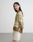 EP YAYING Mulberry Silk Printed Shirt EGKAS2307AG