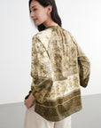 EP YAYING Mulberry Silk Printed Shirt EGKAS2307AG