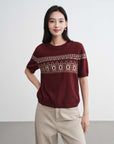 EP YAYING Yak Wool Blend T-Shirt EGKIR9527AL