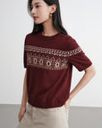 EP YAYING Yak Wool Blend T-Shirt EGKIR9527AL