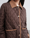 EP YAYING Contrast-Collar Down Jacket EGKIAY102AK