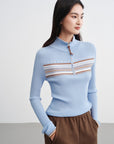 EP YAYING Jacquard Wool Sweater