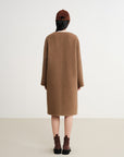 EP YAYING Wool Mid-Length Coat Jacket