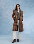EP YAYING Lightweight Warm Hooded Goose Down Coat