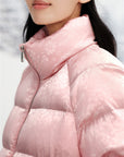 EP YAYING Silk Jacquard Down Coat EGKISY939AF