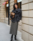 EP YAYING British Style Bouclé Wool Yak Wool Woolen Coat
