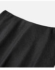 EP YAYING A-Line Fishtail Draped Midi Skirt EGLAA3201A