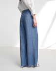 EP YAYING Linen Straight Leg Pants