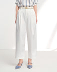 EP YAYING Air-Texture Tapered Carrot Pants