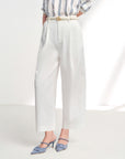 EP YAYING Air-Texture Tapered Carrot Pants