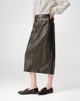 EP YAYING Mini A-Line PU Leather Skirt
