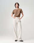 EP YAYING Lyocell High-Waist Relaxed Wide-Leg Trousers