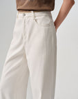 EP YAYING Lyocell High-Waist Relaxed Wide-Leg Trousers