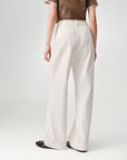 EP YAYING Lyocell High-Waist Relaxed Wide-Leg Trousers