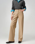 EP YAYING High-Waist Relaxed Straight-Leg Jeans