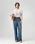 EP Yaying TENCEL Soft Denim Straight-Leg Jeans