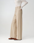 EP YAYING Long-Staple Cotton High-Waist Wide-Leg Jeans
