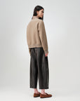 EP YAYING Silk-Wool-Cashmere Tweed Coat