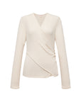 EP YAYING V-Neck Slim-Fit Slimming Top