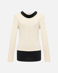EP YAYING Slim-Fit Knit Base Layer Top EGKAS5507AM