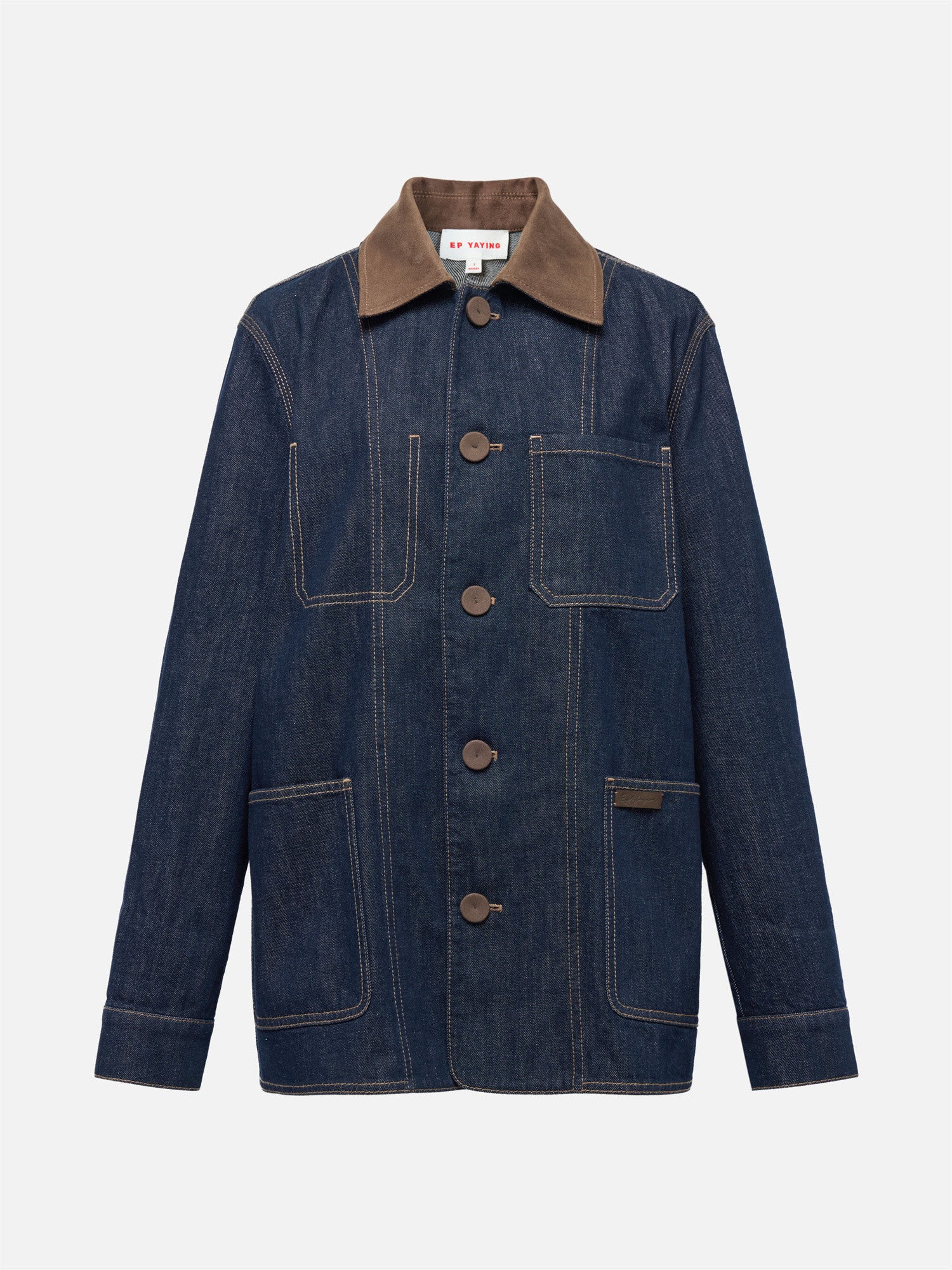 EP YAYING Loose-Fit Denim Jacket EGKADJ106AZ