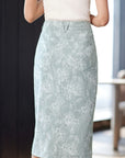 YAYING Slit Hem Bodycon Skirt EPJEC3101AG