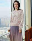 YAYING Silk and Wool Knit Sweater