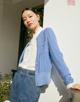 YAYING Blue Button Shirt