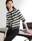 EP YAYING Cashmere Wool Cardigan