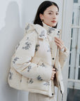 EP YAYING Chinese-style hooded down jacket