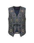 EP YAYING Chinese Style Waist-Cinching Vest