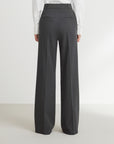 EP YAYING Wool Wide-Leg Pants