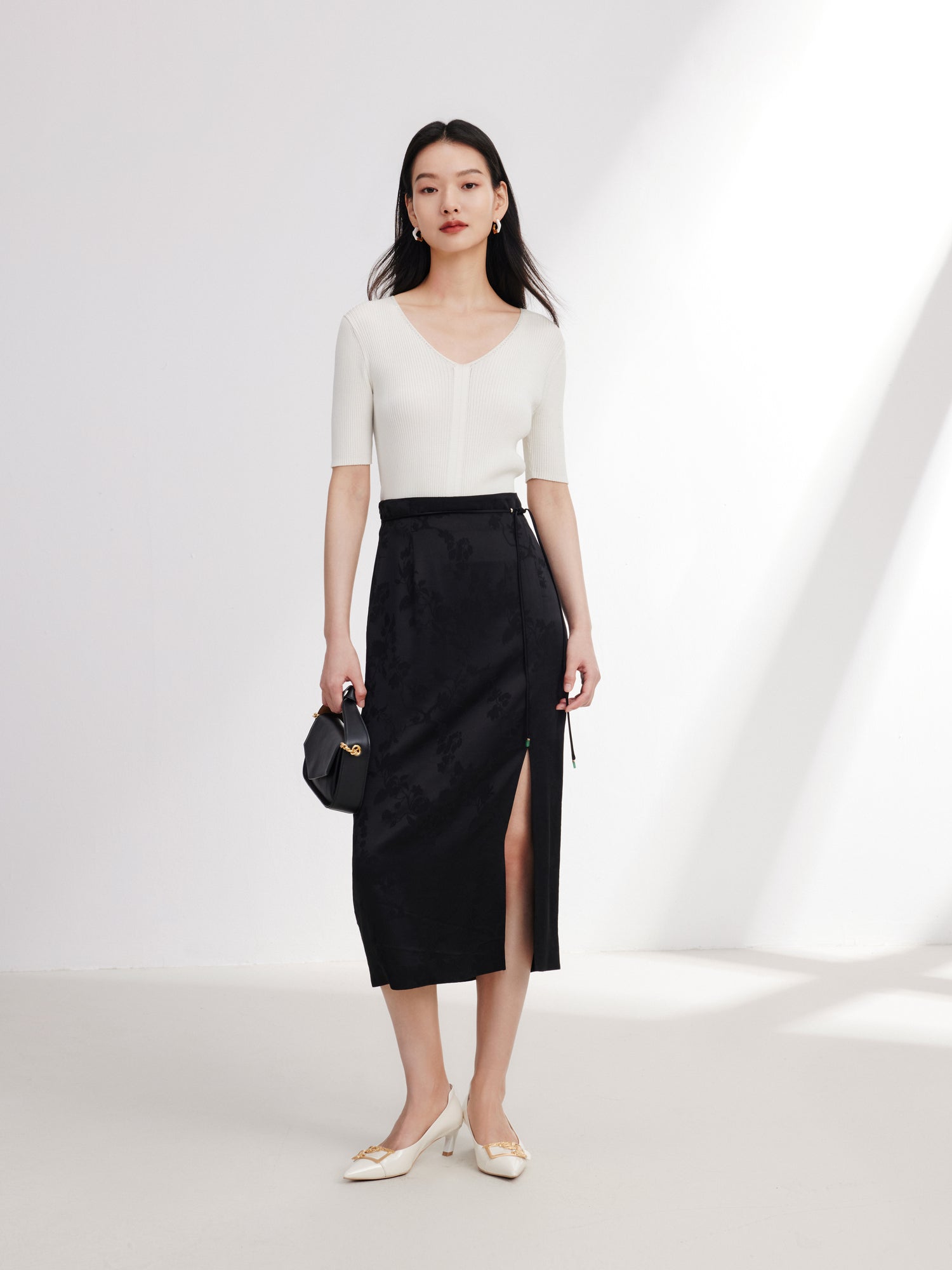 EP YAYING Chinese Style New Traditional Half Skirt