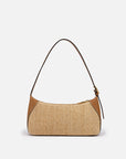 EP YAYING Spliced Straw Underarm Bag