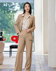 EP YAYING Wool Slim Straight Pants EGJPW6417AT