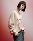 EP YAYING Relaxed Fit Wool Knit Sweater