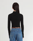 EP YAYING Pure Wool Solid Color Knit Sweater
