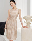YAYING Pleated Sleeveless Dress