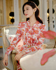 YAYING Silk Printed Dress