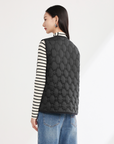 EP YAYING White Duck Down Puffer Vest