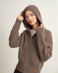 EP YAYING Sheep Wool Knitted Cardigan