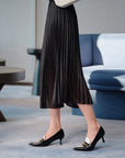 YAYING Pleated Midi Skirt