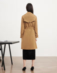 EP YAYING Mid-Length Trench Coat