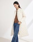 EP YAYING Long spliced down jacket