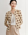 YAYING waist-cinching fitted jacket top