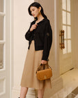 YAYING Textured Patterned Coat