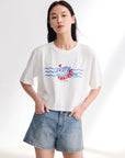 EP YAYING Pure Cotton Printed T-shirt