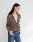 EP YAYING Houndstooth jacket